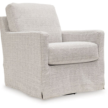 Nenana Next-Gen Nuvella - Swivel Glider Accent Chair - Stone