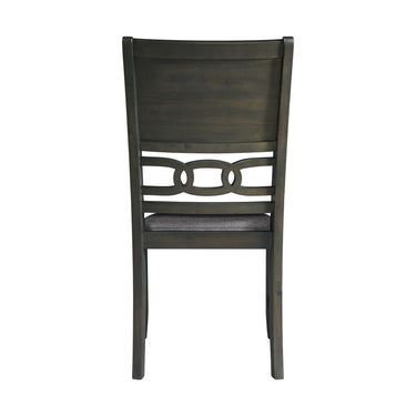 Amherst - Dining Side Chair With Fabric Cushion Side Stretcher (Set of 2) - Gray Finish
