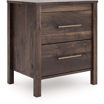 Calverson - Two Drawer Night Stand - Mocha