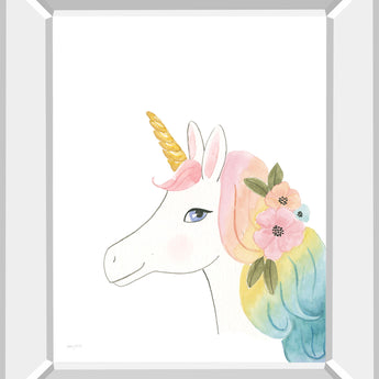 Lets Chase Rainbows V By Jenaya Jackson - Mirror Framed Print Wall Art - White