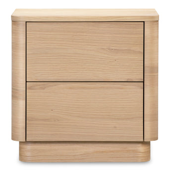 Round Off - Tall Nightstand - Light Brown