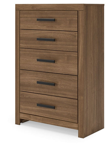 Broachmyn - Five Drawer Chest - Auburn