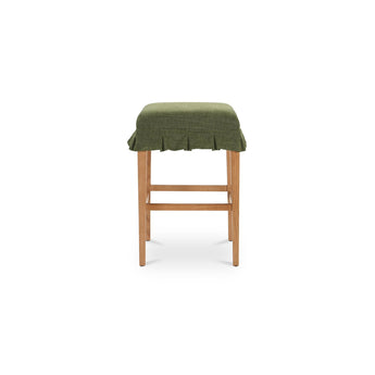 Anna - Counter Stool - Green / Light Brown