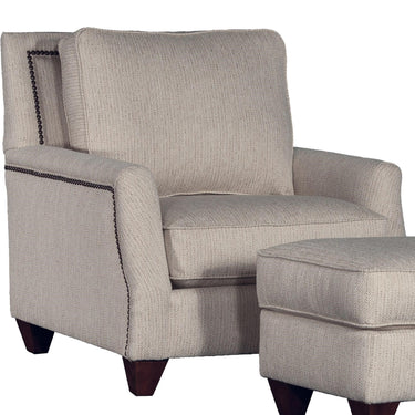 Mayo 7101 Series Casual Leather Chaise Sofa with Wide Track Arms