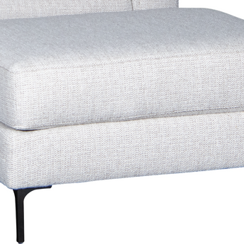 Mayo 1731 Series Fabric Ottoman with Metal Legs