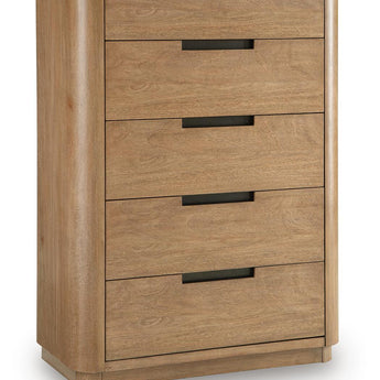 Pamaria - Five Drawer Chest - Light Brown
