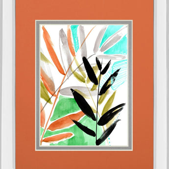 Vivid Fronds I By Jennifer Goldberger - Orange