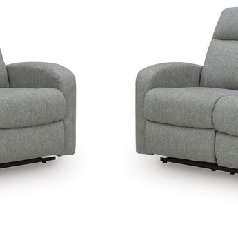 Gauntlet - 2 Pc. - Reclining Sofa And Loveseat - Sterling