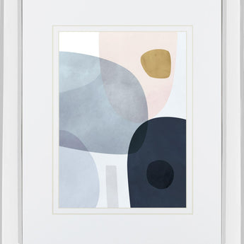 Monde II By Victoria Borges, Mirrored Frame - Gray