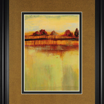 October Sky I By George - Framed Print Wall Art - Orange