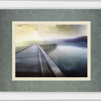 Mirrored Frame Hazy Morning By Michael Calascibetta - Dark Gray