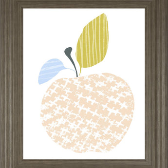 22x26 Cut Paper Fruit III By June Erica Vess - Beige