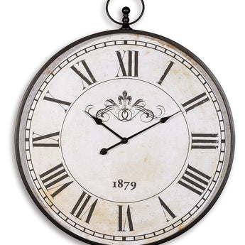 Augustina - Wall Clock - Antique Black
