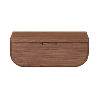 Hettie - Floating Nightstand - Dark Brown