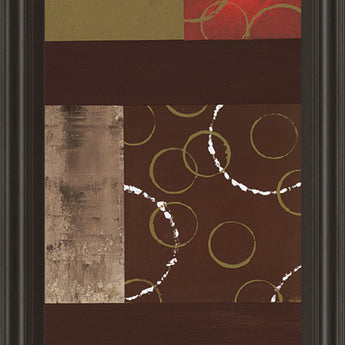 Mix N' Match Il By Earl Kaminsky - Framed Print Wall Art - Dark Brown
