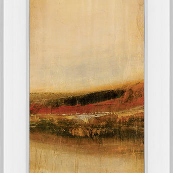 Tall Colour I By Hunter - Mirror Framed Print Wall Art - Beige
