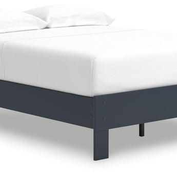 Simmenfort - Full Platform Bed - Navy Blue