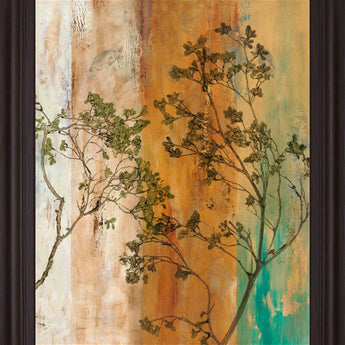 Autumn Branch Reverie - 28" x 34" Framed Wall Art - Green