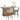 Escape - 78" Dining Bar With 2 Upholstered Swivel Barstools - Glazed Natural Oak