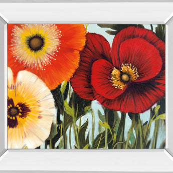 Grand Entrance By Maja - Mirror Framed Print Wall Art - Red