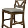 Loft 24” Barstool (Set of 2) Two Tone Gray / Brown - Stool Sets at Quality Home Furniture Mesquite