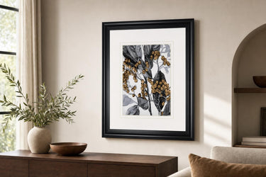 34x40 Holly Shadow II By Emma Caroline - Dark Gray
