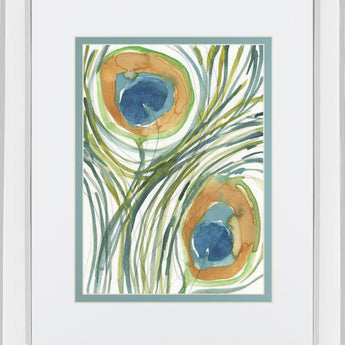Peacock Abstract II By Samuel Dixon - Green