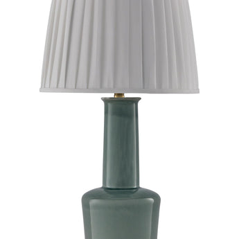 Webbington - Ceramic Table Lamp - Teal / Gold Finish