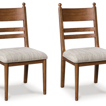 Greddinton - Dining Upholstered Side Chair (Set of 2) - Brown