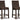 Paradise Trail - Barstool (Set of 2) - Medium Brown
