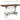Mesa de comedor rectangular Valebeck - Blanco/Marrón