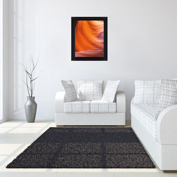 Canyon Flame - 28" x 34" Framed Wall Art - Orange