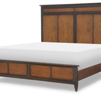 Fenmore - Complete Queen Panel Bed - Mocha And Distressed Cherry