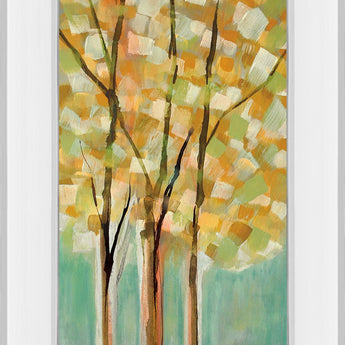 Shandalee Woods Il By Susan Jill - Mirror Framed Print Wall Art - Light Brown