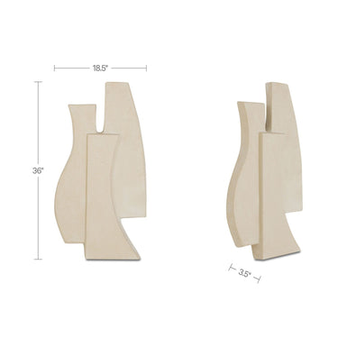 Ola - Wall Sculpture - Beige