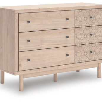 Arloster - Six Drawer Dresser - Tan
