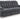 Observation - Reclining Power Sofa With Drop Down Table - Steel
