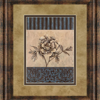 Rose Refined I By Carol Robinson - Framed Print Wall Art - Light Brown