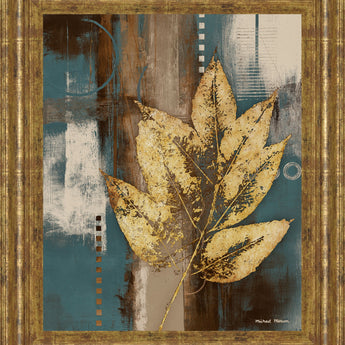 Golden Force I By Michael Marcon - Framed Print Wall Art - Yellow / Gold