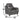 Trento - Dual Power Recliner - Charcoal