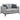 Apperson - Loveseat tapizado con brazos articulados - Gris claro