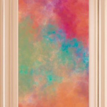 Vapor Il. B By Jason Johnson - Framed Print Wall Art - Red
