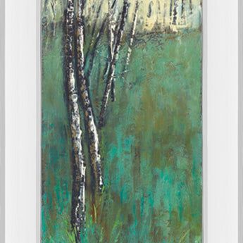Nature Companion I By Solis - Mirror Framed Print Wall Art - Green