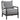 Blanchett - Silla decorativa con respaldo acolchado