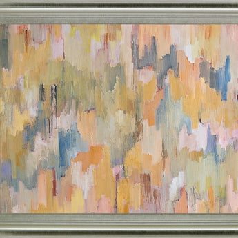 Sunlit Echo - 28" x 34" Framed Wall Art - Beige