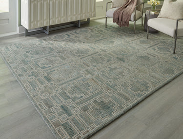 Jossland - 8' x 10' Rug - Green / Iory