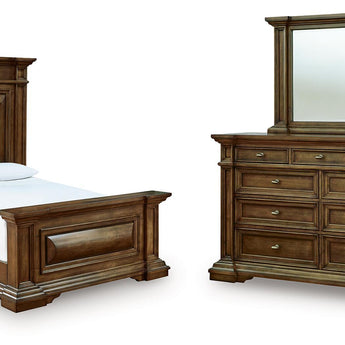Frantanna - 3 Pc. - Queen Panel Bed, Dresser And Mirror - Brown