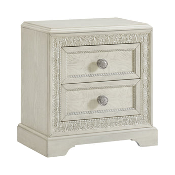 Romilly - Nightstand With USB - White