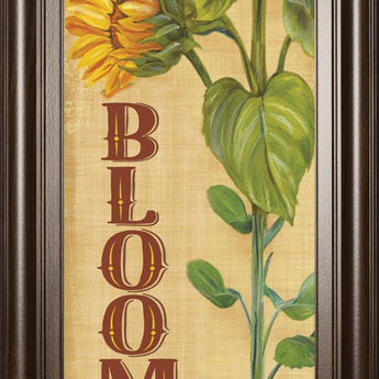 18x42 Love Blooms Here By Ed Wargo - Yellow
