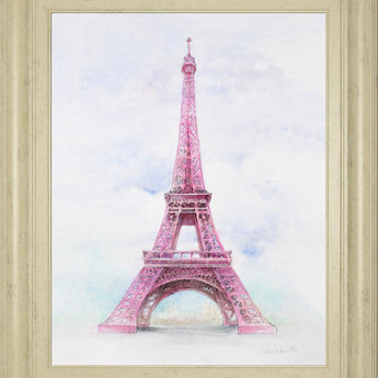 22x26 Pink Eiffel Tower By LanieLoreth - Pink